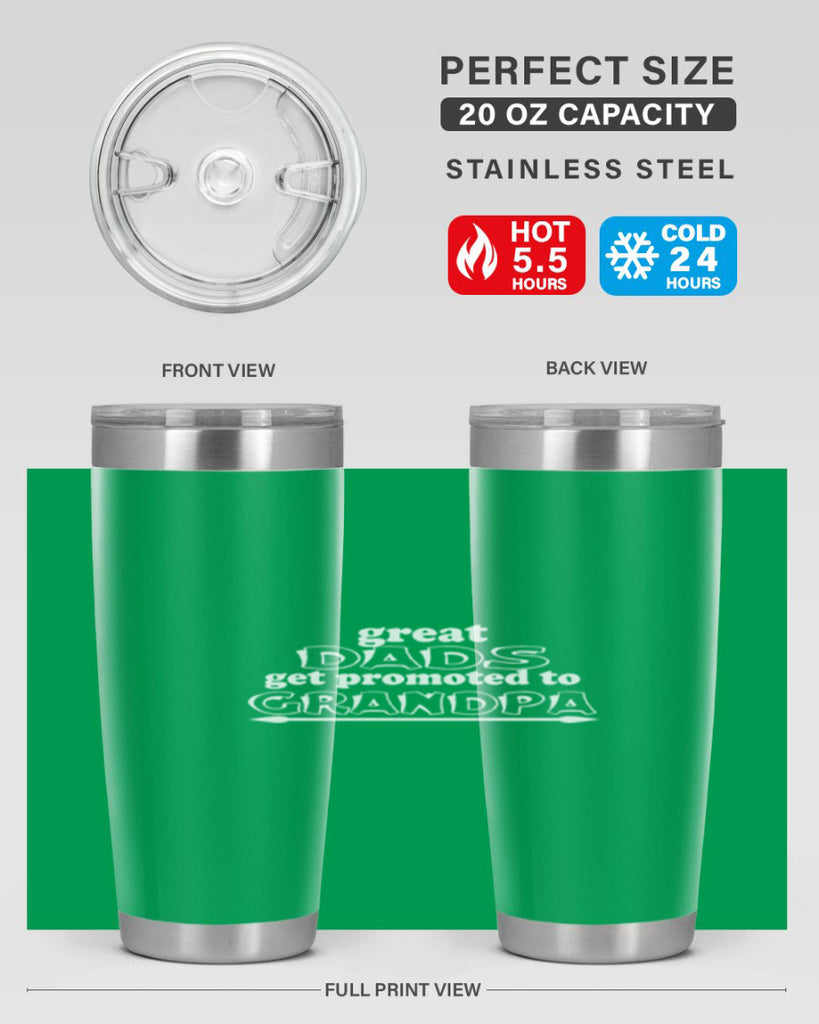 great dads get promoted to 10#- dad- Tumbler