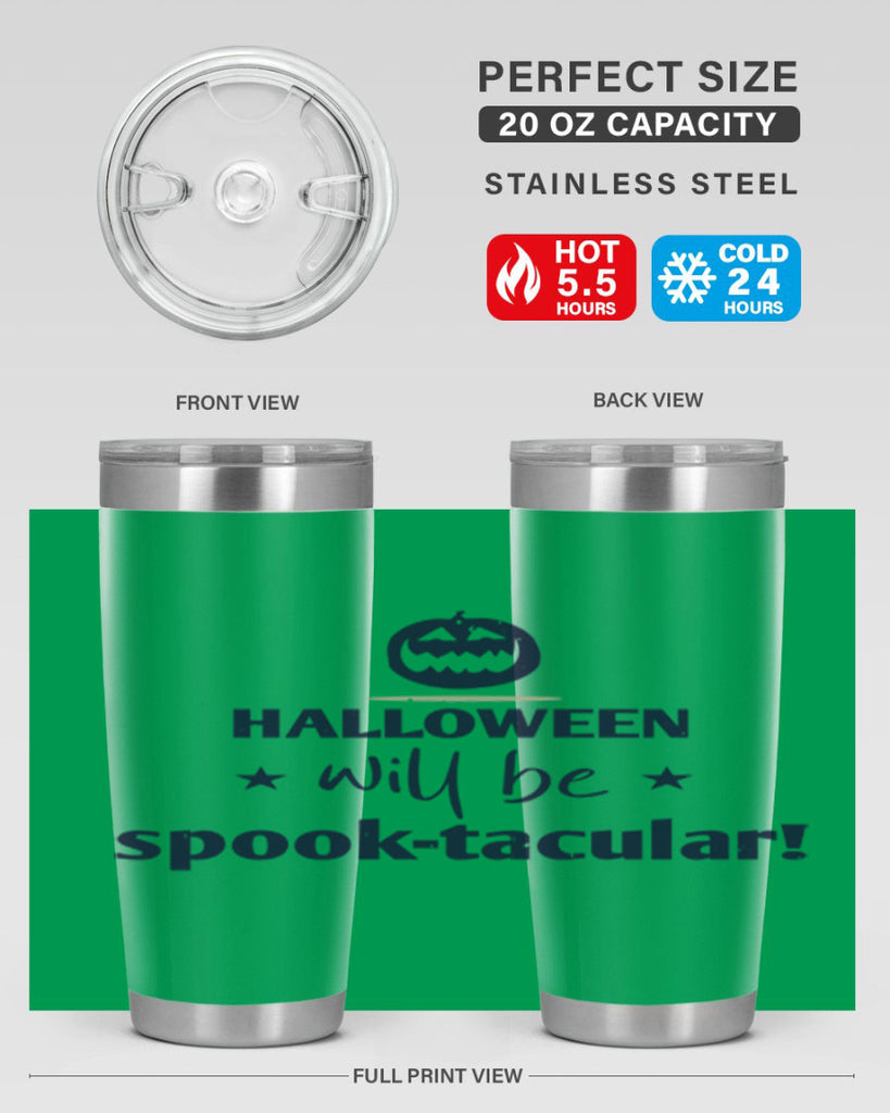 halloween will be spooktacular 156#- halloween- Tumbler