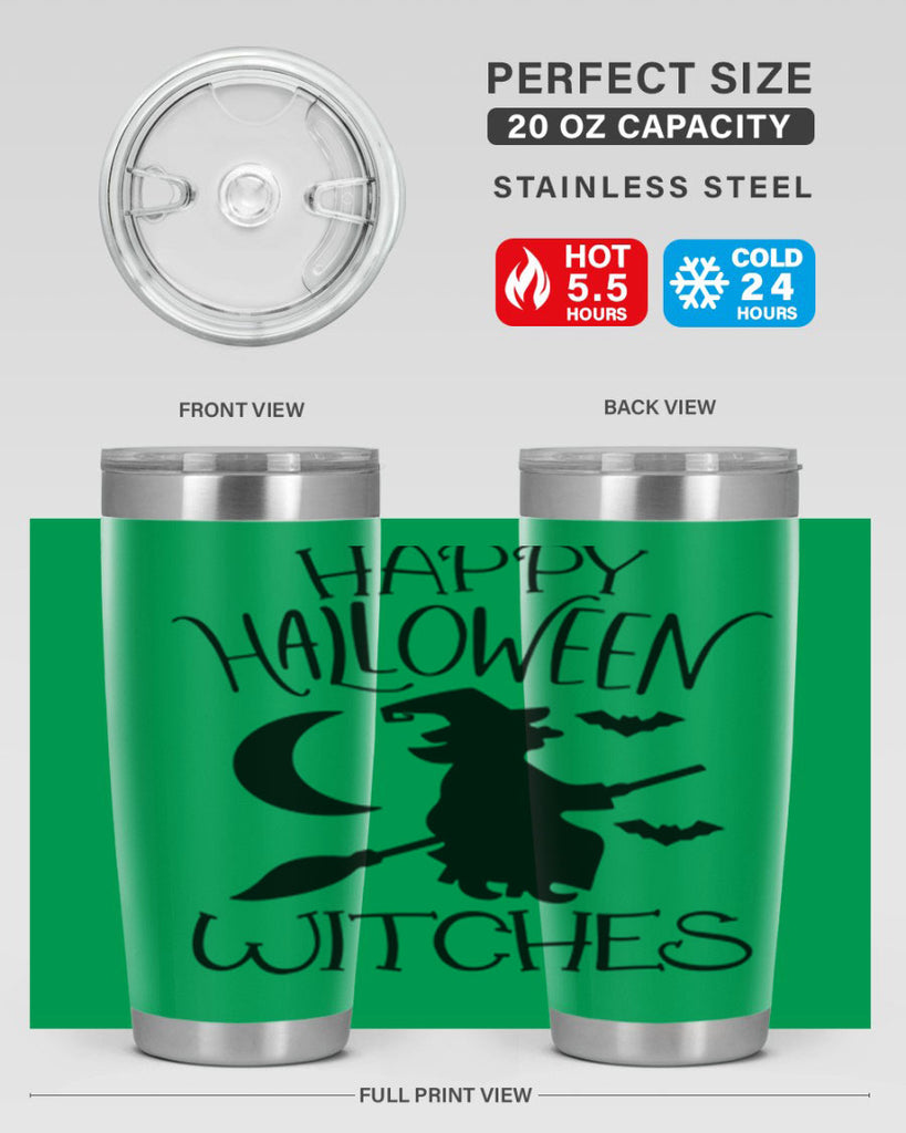 happy halloween witches 63#- halloween- Tumbler