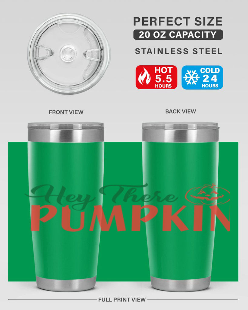 hey there pumpkin 305#- fall- Tumbler