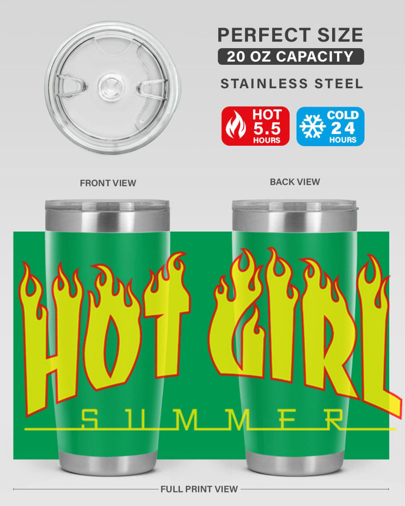 hot girl  summer fire 123#- black words phrases- Cotton Tank
