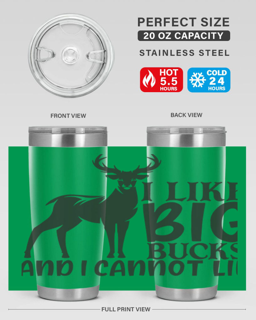 i like big bucks and i cannot lie 8#- hunting- Tumbler