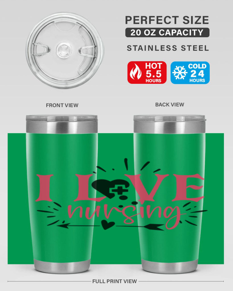 i love nursing Style 380#- nurse- tumbler