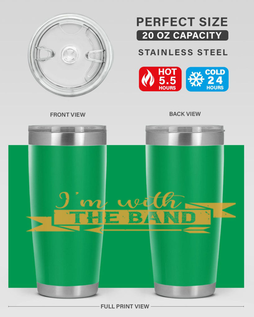 i’m with the band 58#- mardi gras- Tumbler