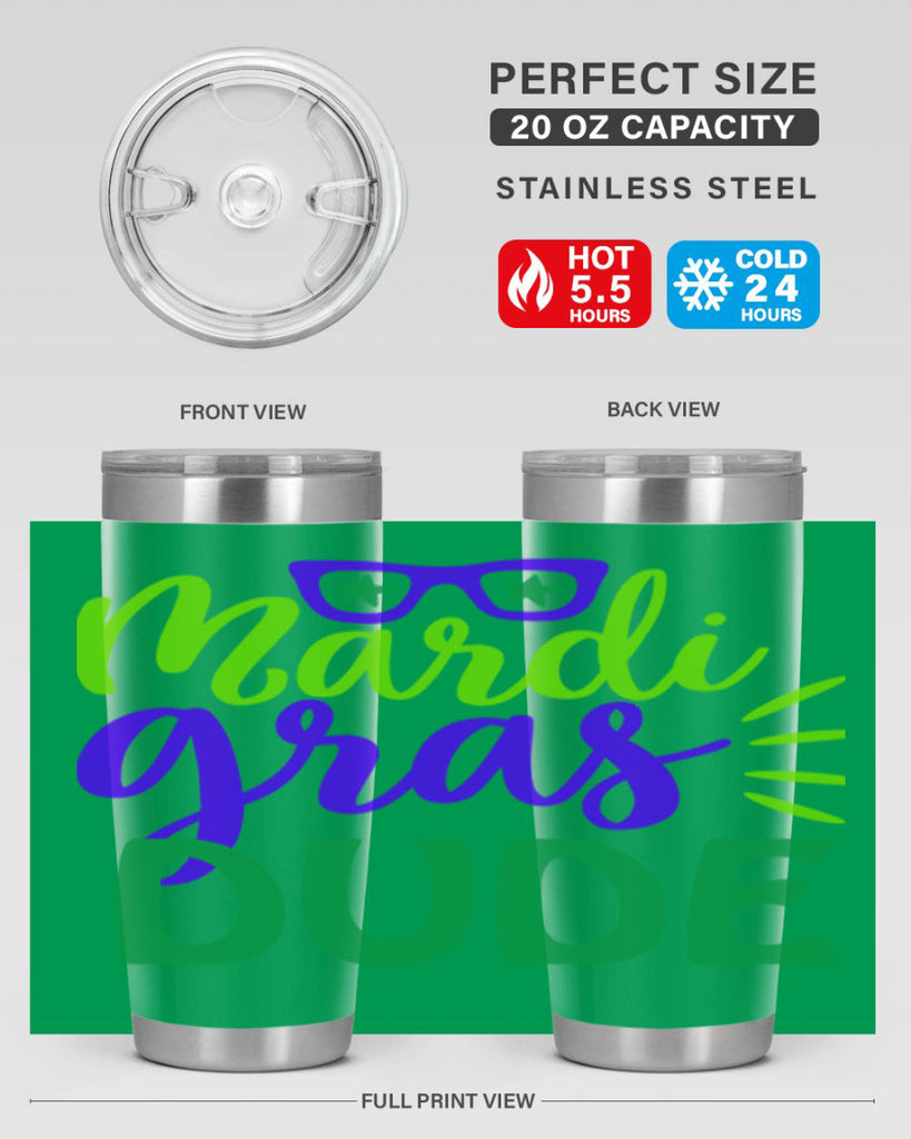 mardi gras dude 10#- mardi gras- Tumbler