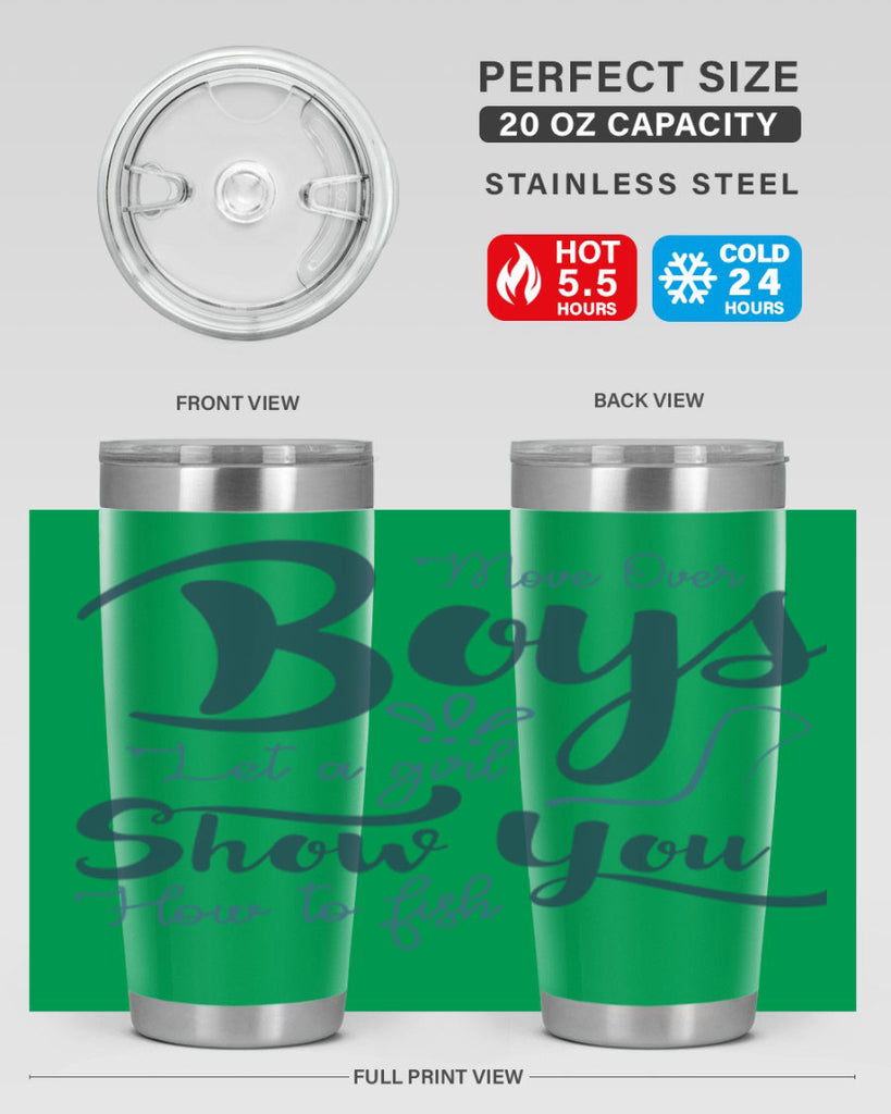 move over boys 46#- fishing- Tumbler