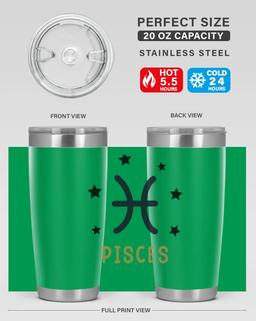pisces 355#- zodiac- Tumbler