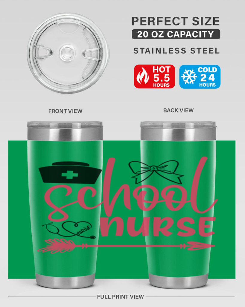 school nurse Style 354#- nurse- tumbler