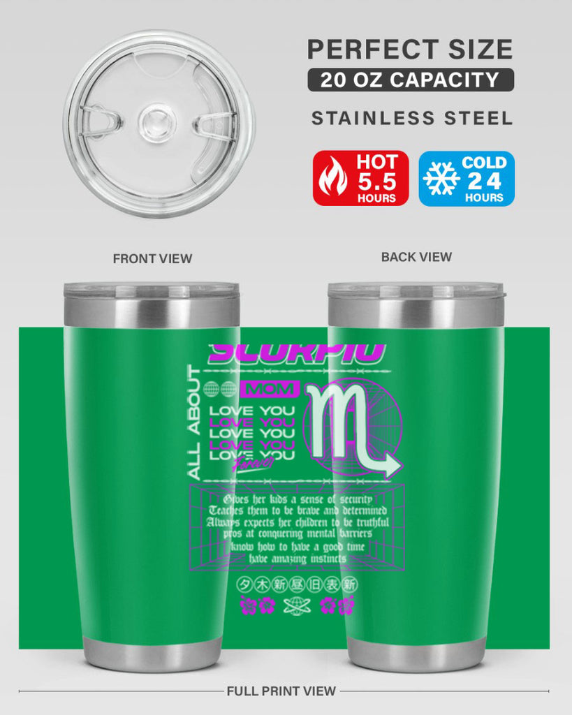 scorpio 457#- zodiac- Tumbler