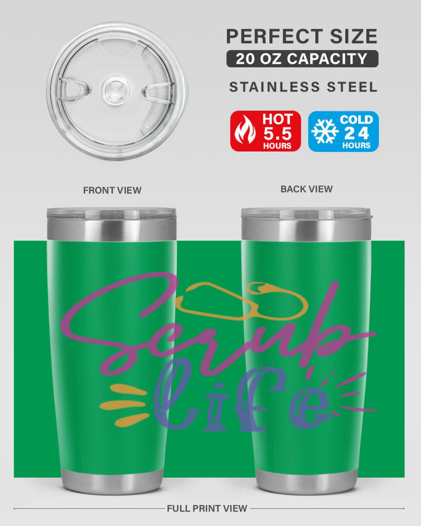 scrub life Style 351#- nurse- tumbler