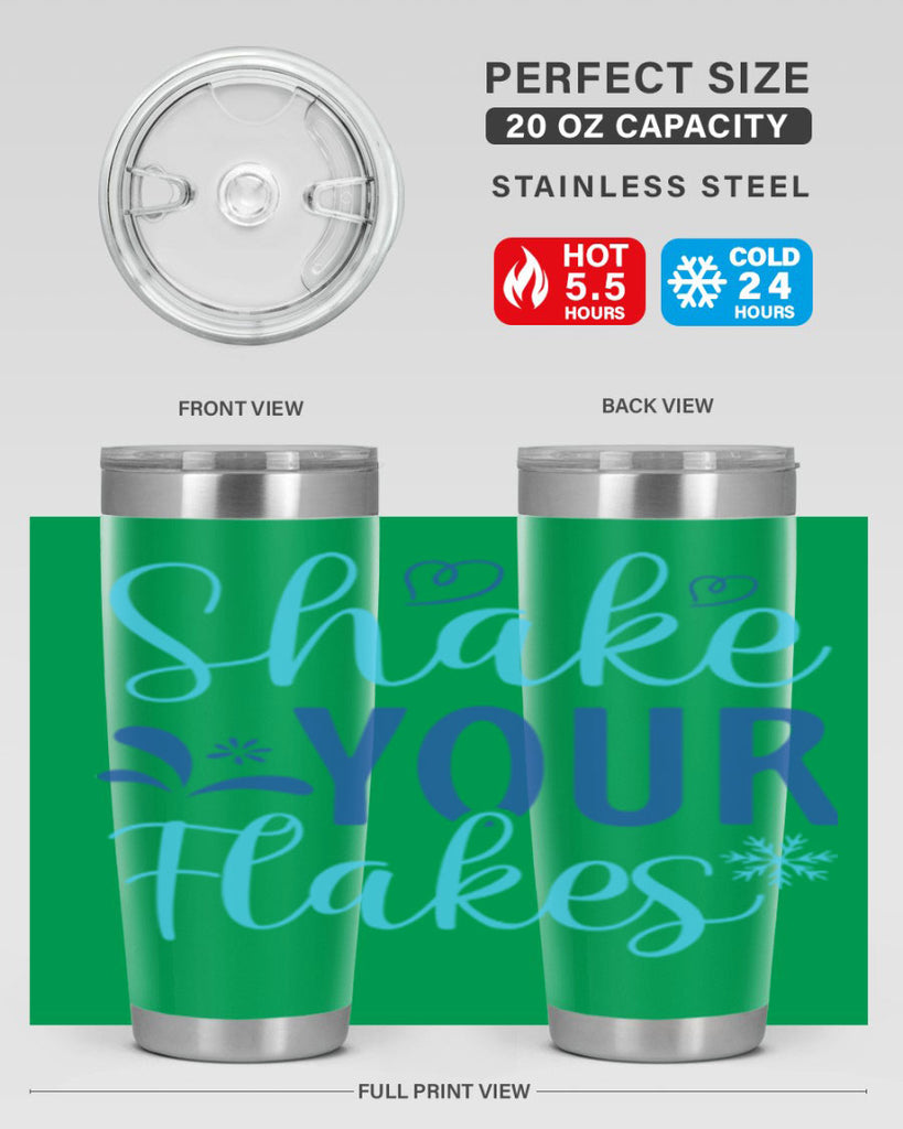 shake your flakes 359#- winter- Tumbler