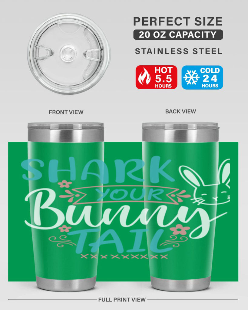 shark your bunny tail 9#- easter- Tumbler