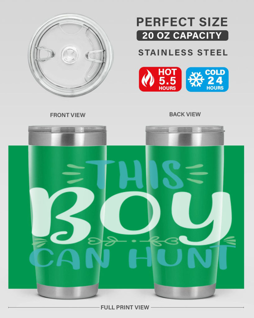 this boy can huntt 1#- easter- Tumbler
