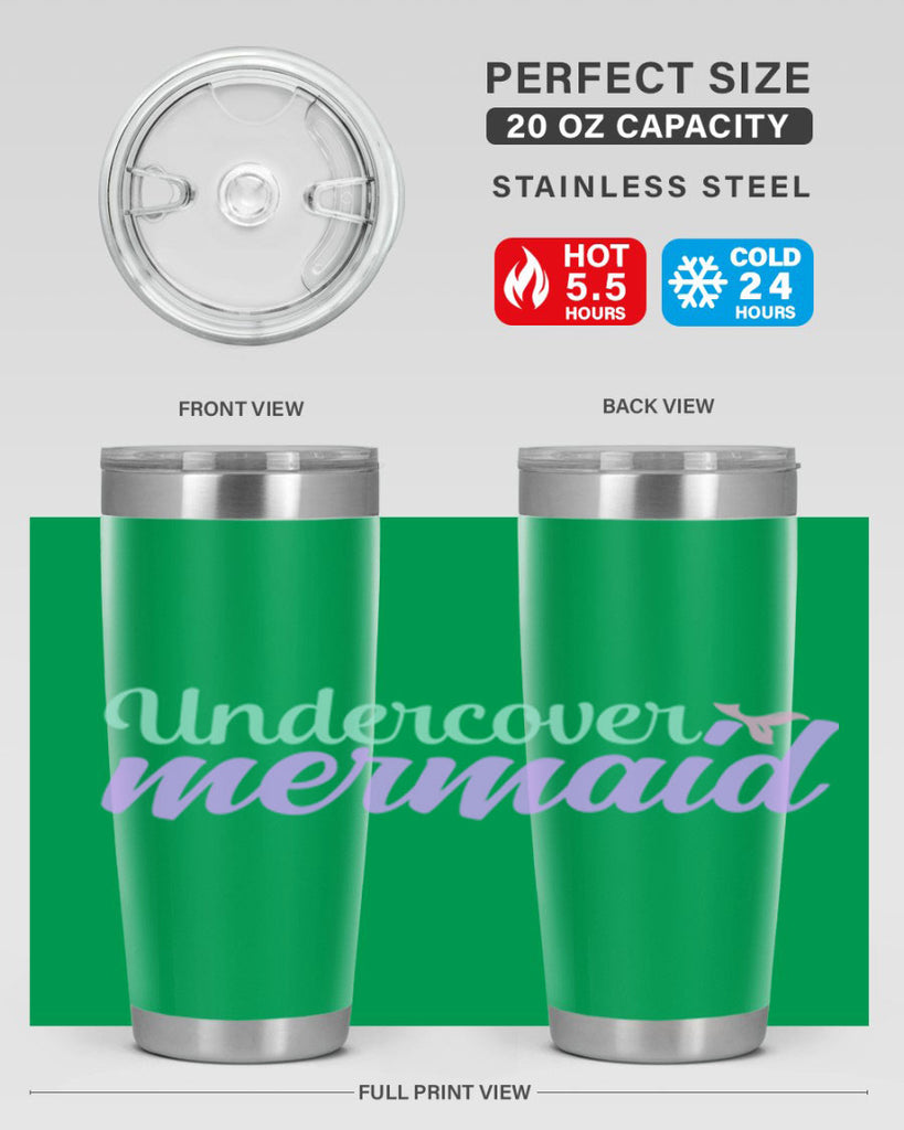 undercover mermaid 8#- mermaid- Tumbler