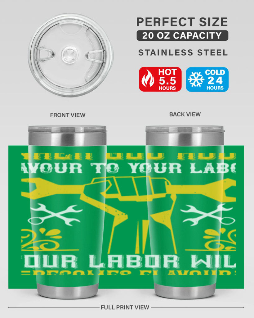 when god adds favour to your labor your labor will becomes flavour 49#- labor day- Tumbler