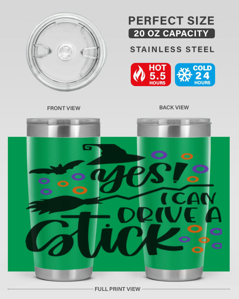 yes i can drive a stick 3#- halloween- Tumbler