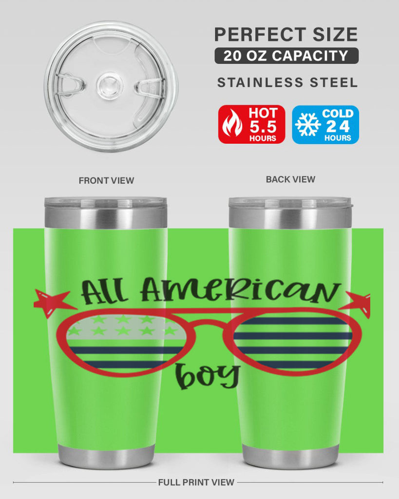 All American Boy Style 141#- Fourt Of July- Tumbler