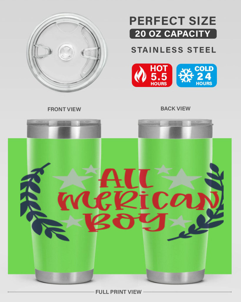 All Merican Boy Style 143#- Fourt Of July- Tumbler