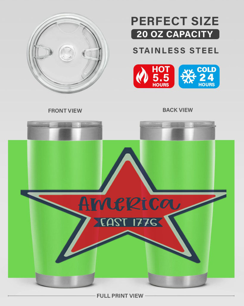 America East Style 144#- Fourt Of July- Tumbler