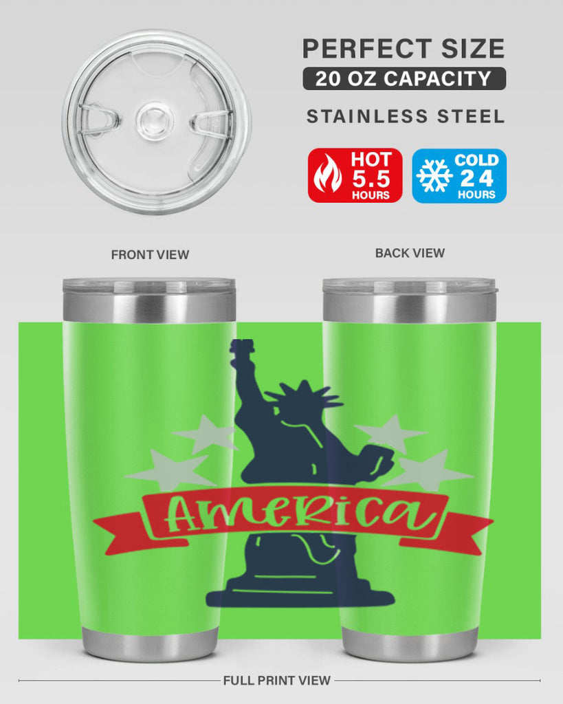 America Style 145#- Fourt Of July- Tumbler