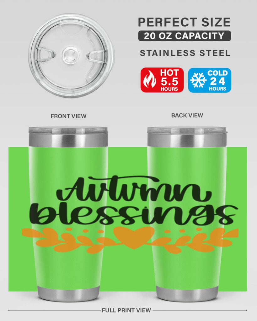 Autumn Blessings 472#- fall- Tumbler