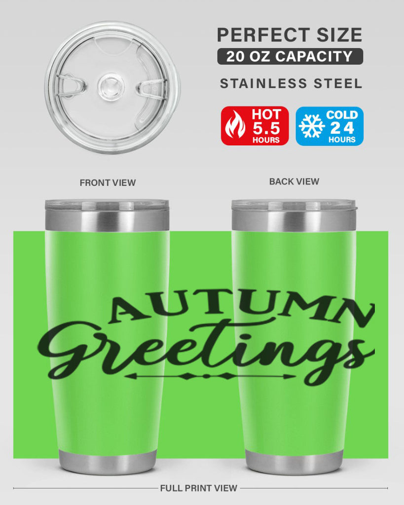 Autumn Greetings 16#- fall- Tumbler