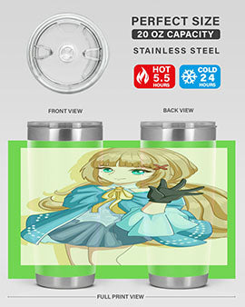 Beautiful princess long hair with blue costume 62#- anime- Tumbler