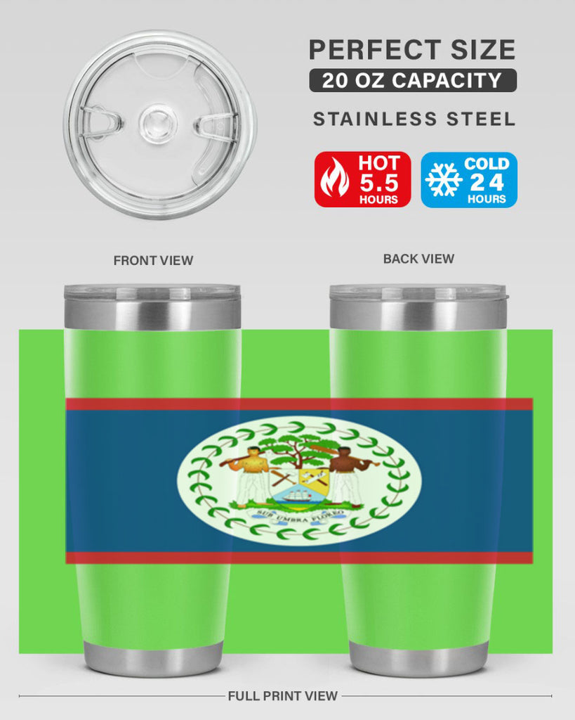 Belize 180#- world flags- Tumbler