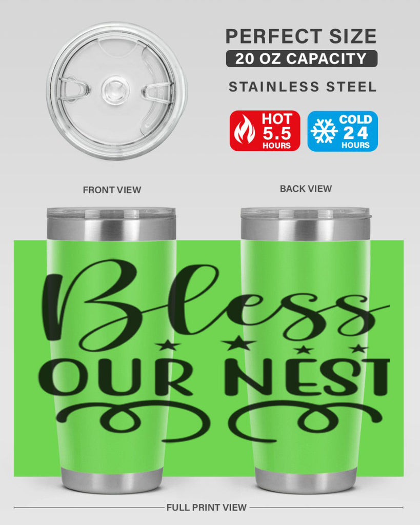 Bless Our Nest 50#- spring- Tumbler