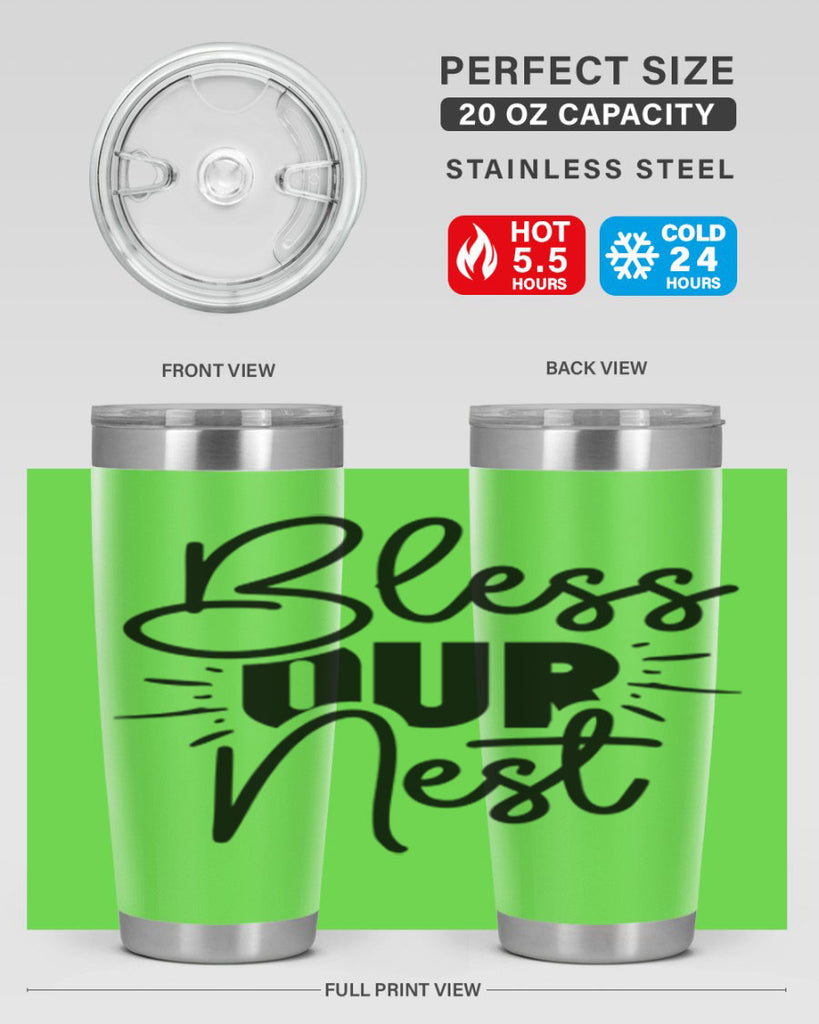 Bless Our Nest 52#- spring- Tumbler