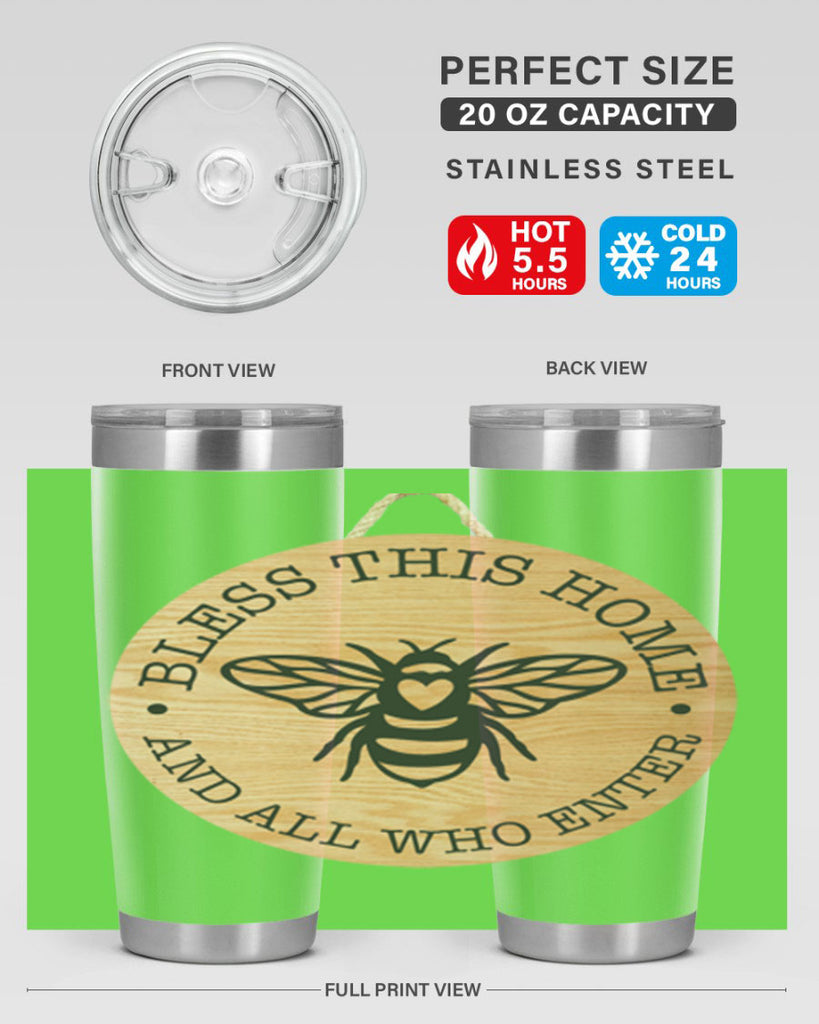 Bless this Home Bee Mockup58#- spring- Tumbler
