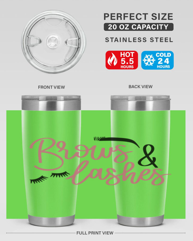 Brows Lashes Style 122#- make up- Tumbler