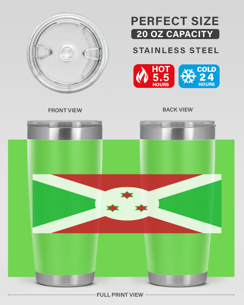 Burundi 170#- world flags- Tumbler