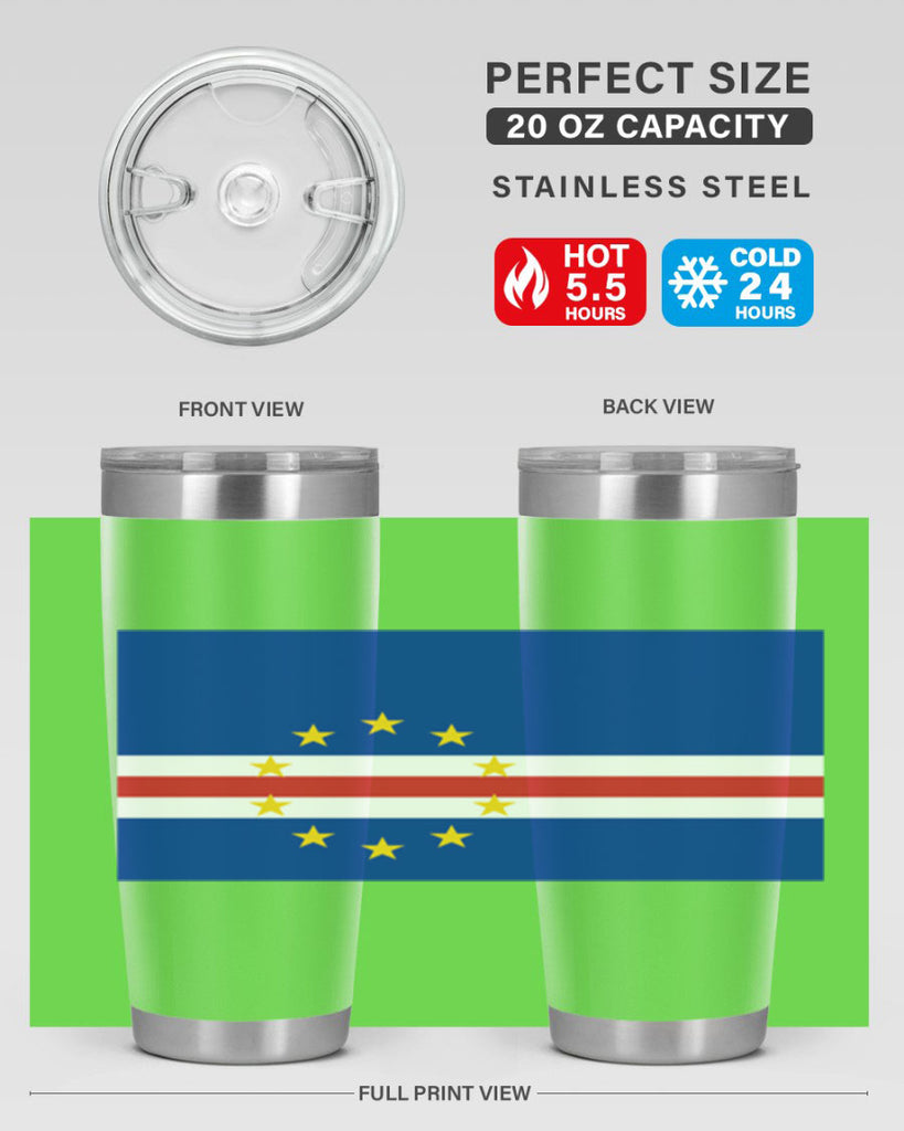 Cabo Verde 169#- world flags- Tumbler