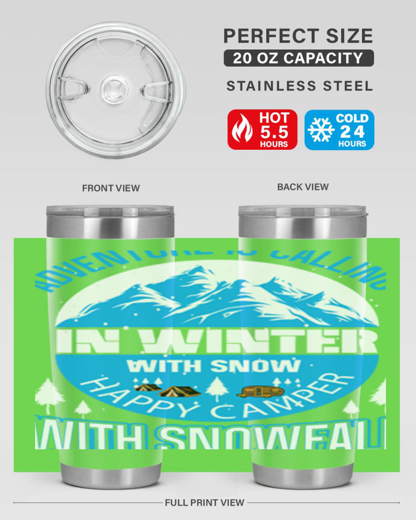 Camping Winter 39#- winter- Tumbler