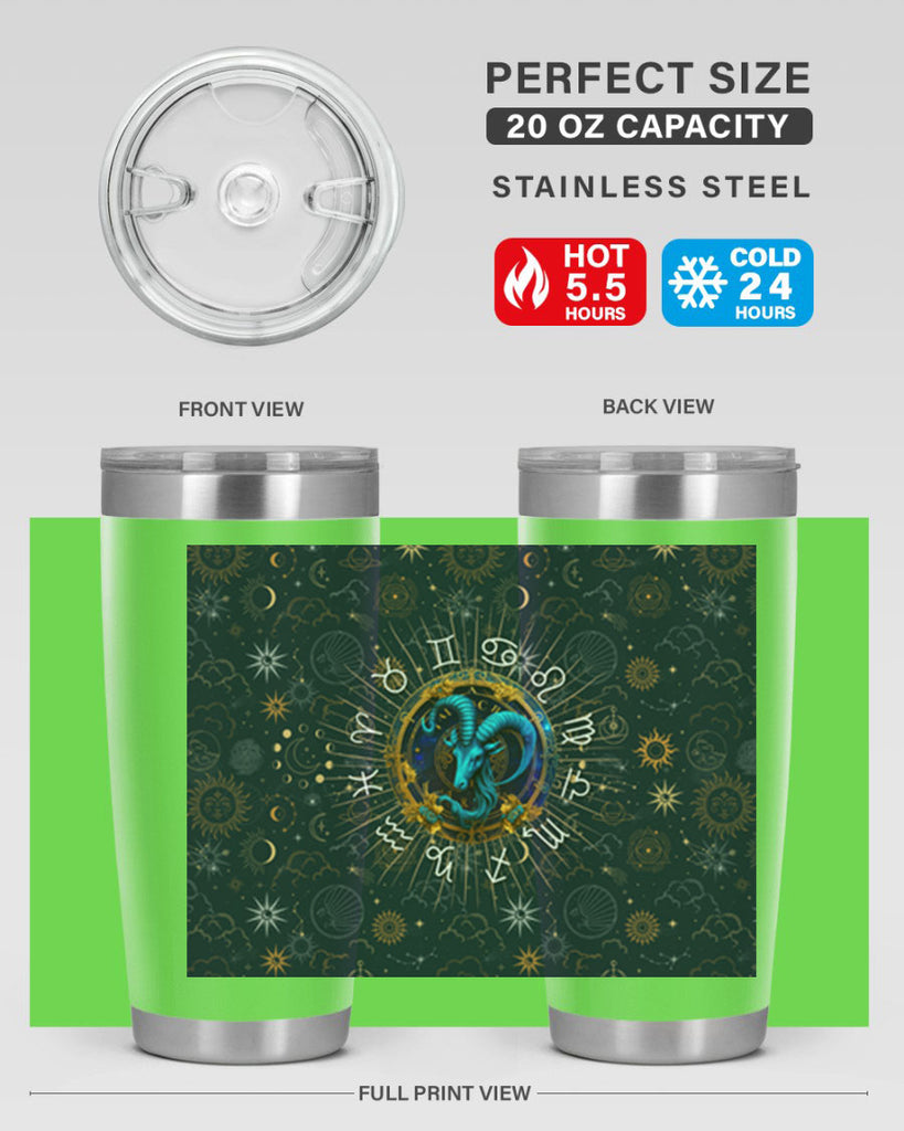 Capricorn Straight 184#- zodiac- Tumbler