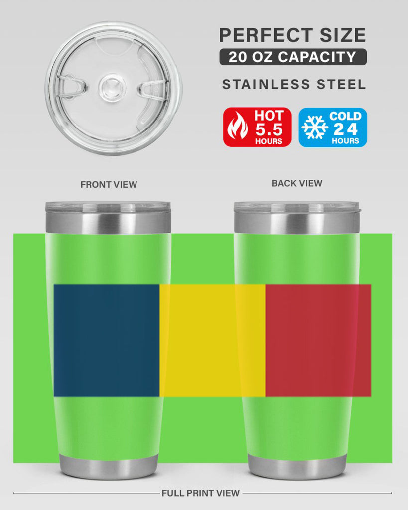 Chad 164#- world flags- Tumbler