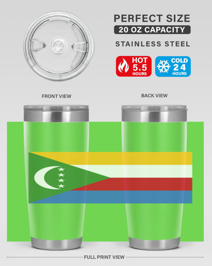 Comoros 160#- world flags- Tumbler