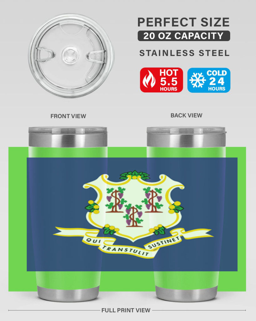 Connecticut 45#- Us Flags- Tumbler