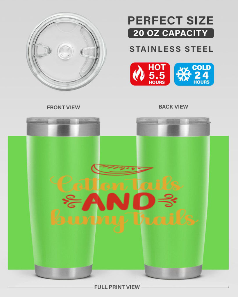 Cotton tails and bunny trails 111#- spring- Tumbler