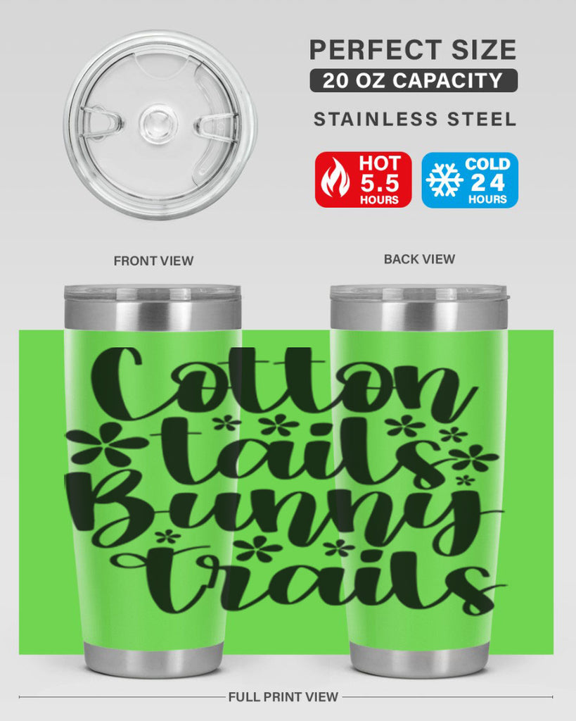 Cotton tails bunny trails  113#- spring- Tumbler