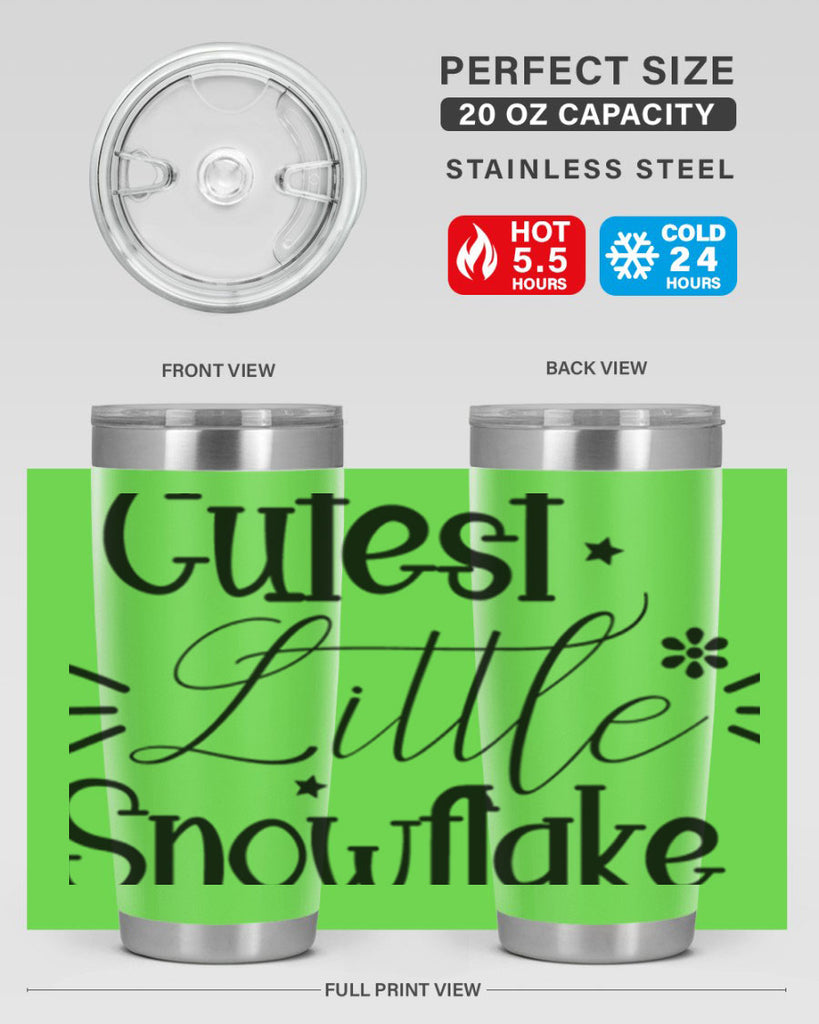 Cutest Little Snowflake90#- winter- Tumbler