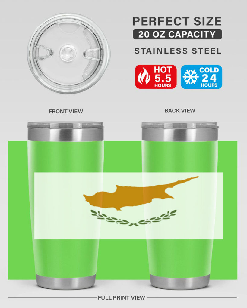 Cyprus 153#- world flags- Tumbler