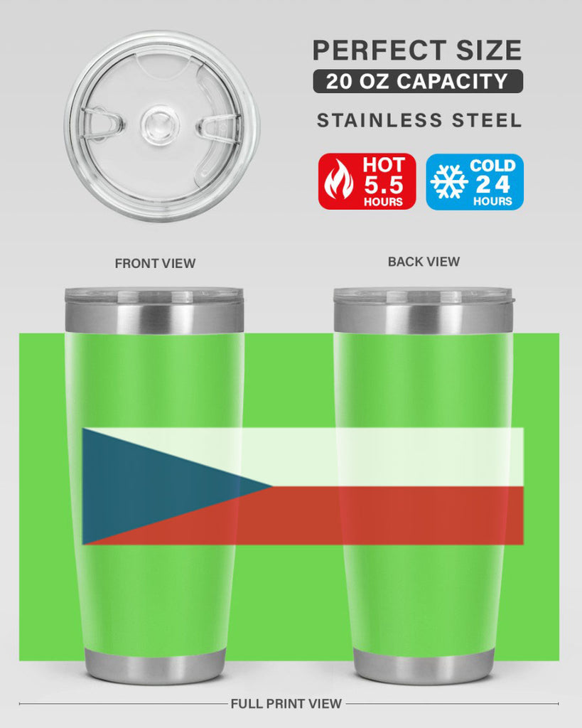 Czechia 152#- world flags- Tumbler