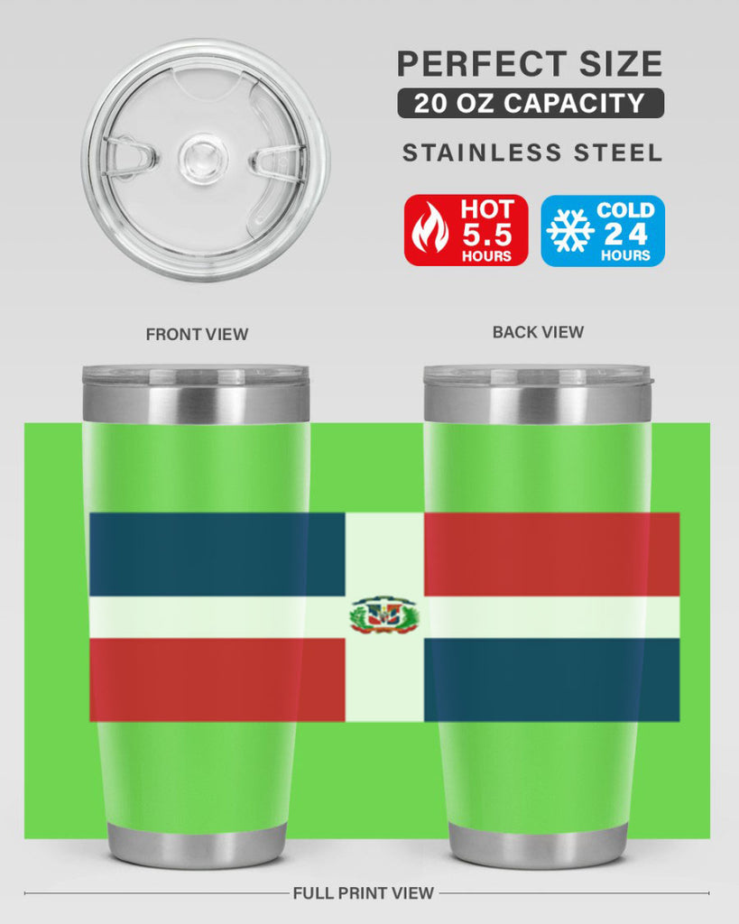 Dominican Republic 148#- world flags- Tumbler