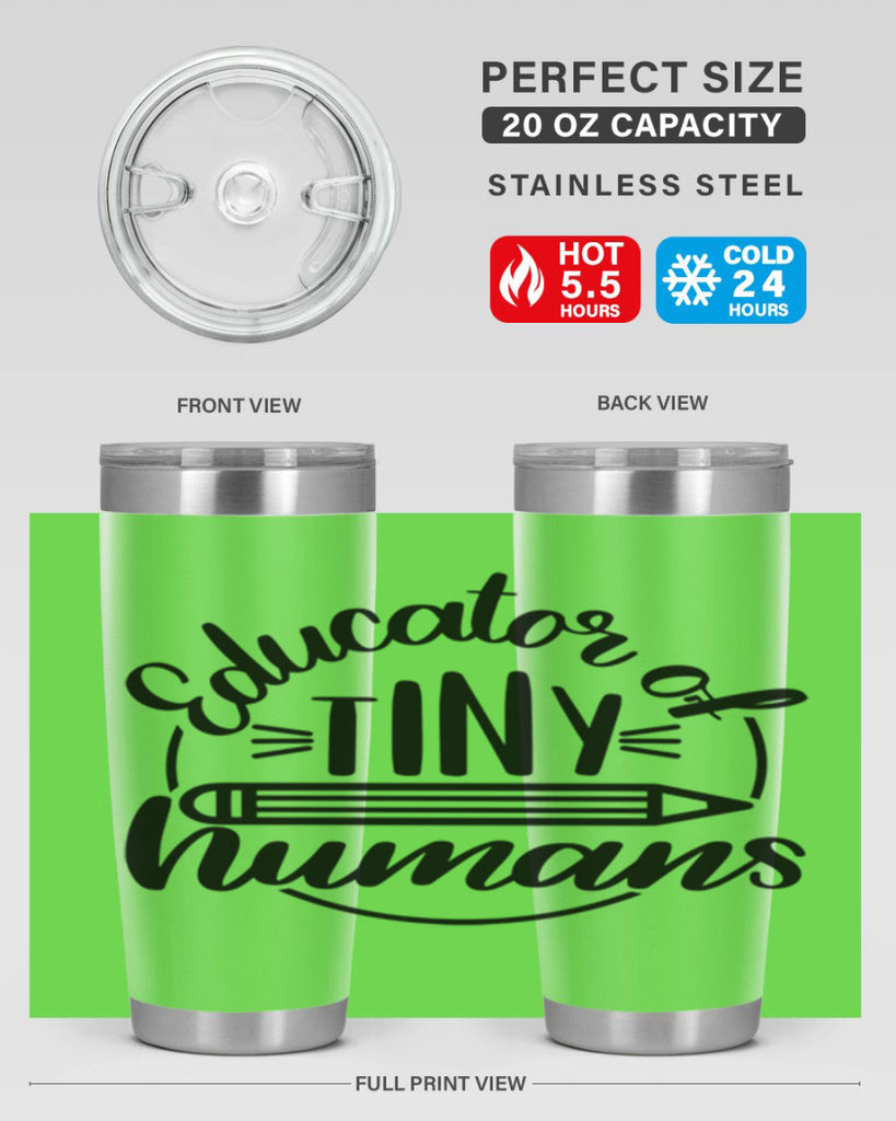 Educator Of Tiny Humans Style 76#- teacher- tumbler