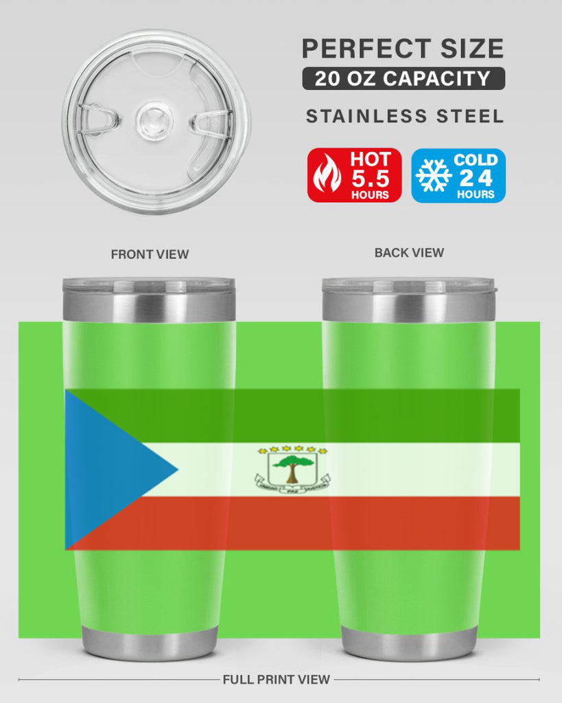 Equatorial Guinea 144#- world flags- Tumbler