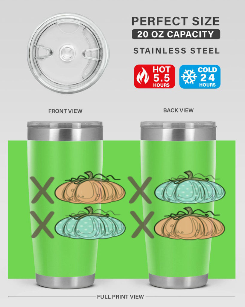 Fall Pumpkin XOXO 129#- fall- Tumbler