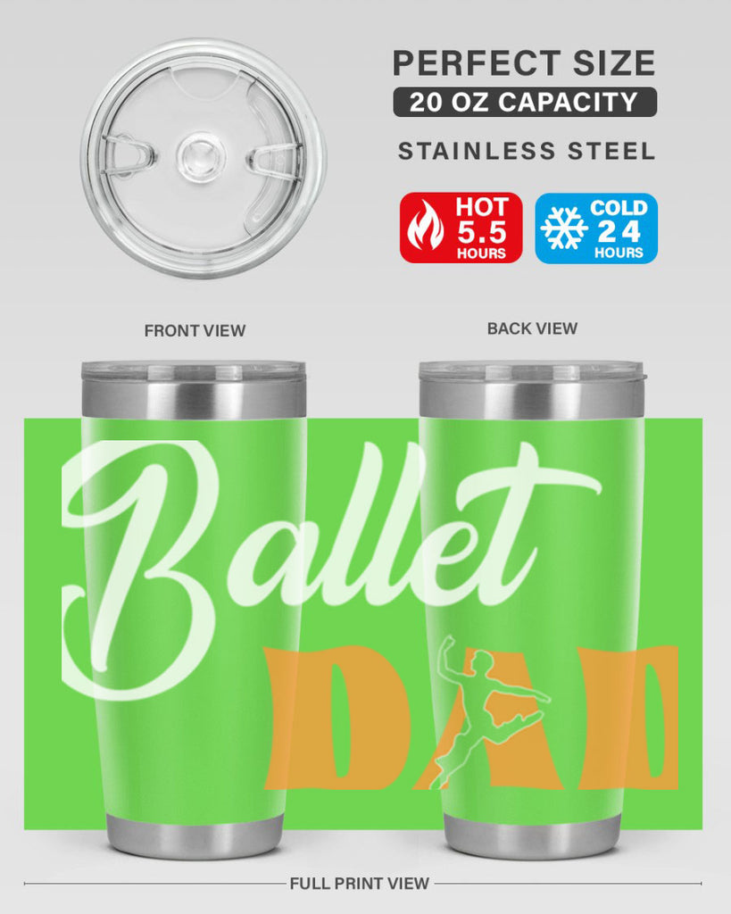 Fitted Dance Dad Ballet SVG Ballet 39#- ballet- Tumbler