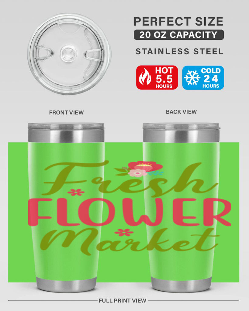 Fresh Flower Market 144#- spring- Tumbler